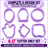 Spider Web Superhero Cookie Cutter & Embosser Stamp Collection – Individual Designs or Sets