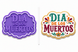 Día de los Muertos Plaque Cookie Cutter & Embosser Two-Piece Cookie Cutter
