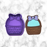 Easter Basket with Bow #1  Cutter and Embosser