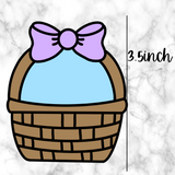 Easter Basket with Bow #1  Cutter and Embosser