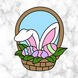 Easter Bunny Basket  Cutter and Embosser