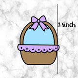 Easter Basket with Bow #2  Cutter and Embosser