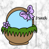 Easter Basket with Grass and Bow Cutter and Embosser