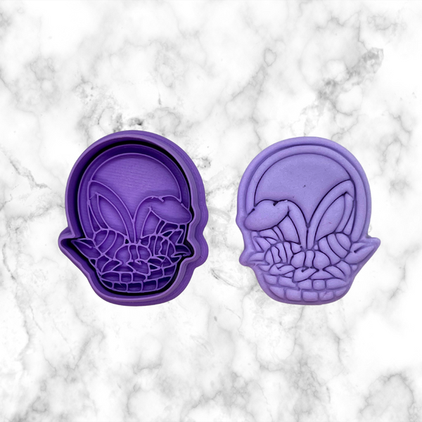 Easter Bunny Basket  Cutter and Embosser