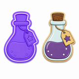 Enchanted Potion Bottle Cookie Cutter & Embosser Two-Piece Set