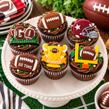 Game Day Football Silicone Mold – 6-Cavity Football, Helmet, Goal Post & Trophy Mold