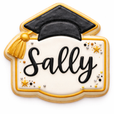 Graduate Name Plaque Cookie Cutter & Stamp