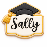 Graduate Name Plaque Cookie Cutter & Stamp