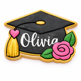 Class of 2026 Cap with Flower Cookie Cutter & Stamp Set