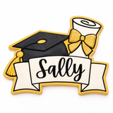 Graduation 2026 Banner Cookie Cutter & Stamp
