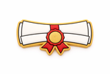 Graduation Ribbon Diploma Cookie Cutter & Stamp