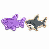 Great White Shark Cookie Cutter & Embosser Two-Piece Set