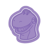 Friendly Dino Pal Cookie Cutter & Embosser Stamp
