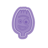 Winking Spork Buddy Cookie Cutter & Embosser Stamp