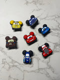 Fast Cars Shoe Charms