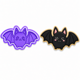 Kawaii Bat Cookie Cutter & Embosser Two-Piece Set