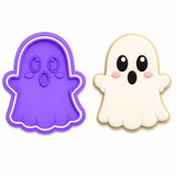 Kawaii Ghost Cookie Cutter & Embosser Two-Piece Set