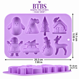 Christmas Silicone Mold Theme 8-cavity