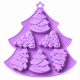 6 Cavity Christmas Tree Silicone Mold