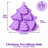 6 Cavity Christmas Tree Silicone Mold