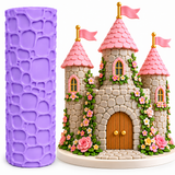 Cobblestone Castle Texture Roller – Stone Wall Fondant & Cake Decorating Embosser
