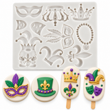 Fat Tuesday Carnival Celebration Silicone Mold