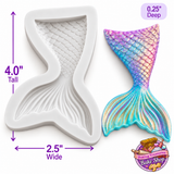 Large  Mermaid Tail Silicone Mold