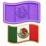 Mexican Flag Cookie Cutter & Embosser Two-Piece Set