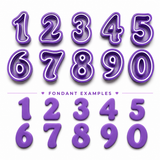 Number Cookie Cutter & Embosser Set – Bubble Number