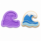Ocean Wave Cookie Cutter & Embosser Two-Piece Set