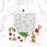 Christmas Grump Theme Silicone Mold
