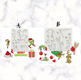 Christmas Grump Theme Silicone Mold