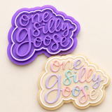 One Silly Goose Plaque Cookie Cutter and Stamp