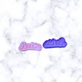 Doll  Name Cookie Cutter and fondant Cutter Debosser