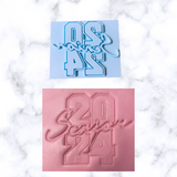 Graduation Cat Cookie Cutters and Stamp