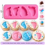 3D Cute Baby Mini Foot Silicone Mold,