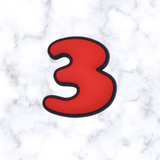 Numbers Shoe Charms