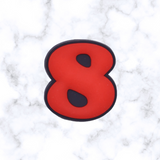 Numbers Shoe Charms