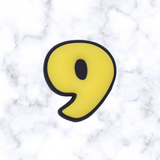 Numbers Shoe Charms