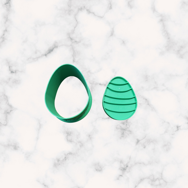 Easter Egg 3-in-1 Cake Pop Cutter, Fondant Cutter, Cookie Cutter, all in one