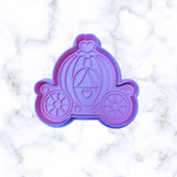 fairy Tale Princess and  Princess friends and Carriage Cookie cutter and stamps fondant cutter
