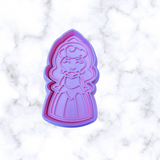 fairy Tale Princess and  Princess friends and Carriage Cookie cutter and stamps fondant cutter