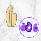 Surf Board Cake Pop Mold W Embosser
