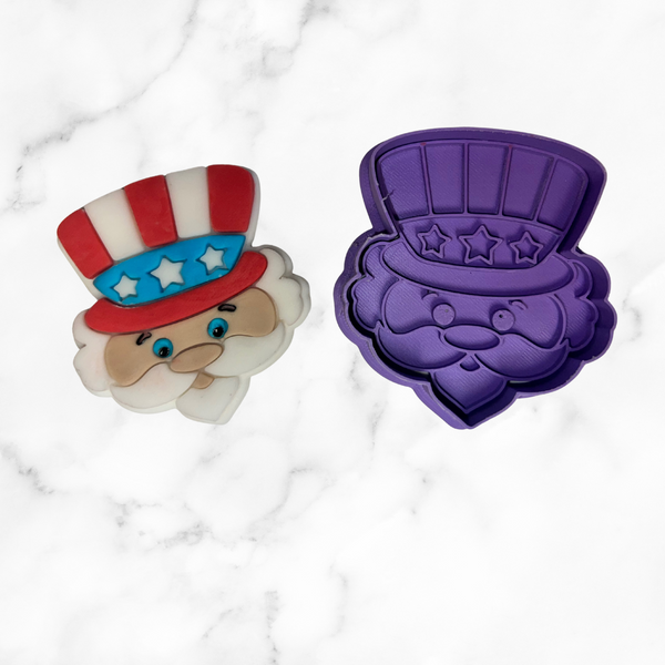 Uncle Sam Cookie Cutter and Stamps