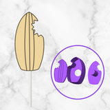 Surf Board Cake Pop Mold W Embosser