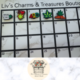 leaf 5 Pack Shoe Charms
