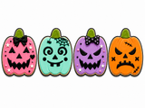 Pumpkin Faces Cookie Cutter & 4 Embosser Set