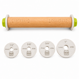 Rolling Pin Spacer Guide Set (2-Pack) – Dough Thickness Guides for Cookies, Cake Pops, Fondant, Pastry, Pie Crusts & More