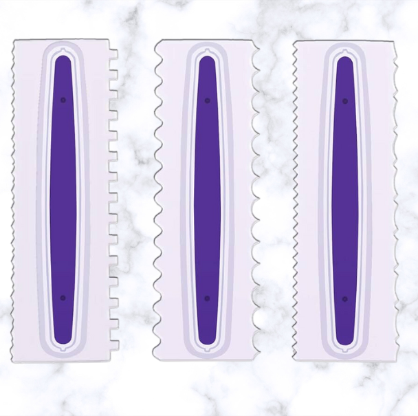 Icing Smoother Comb Set - 3 Piece – Baking Treasures Bake Shop