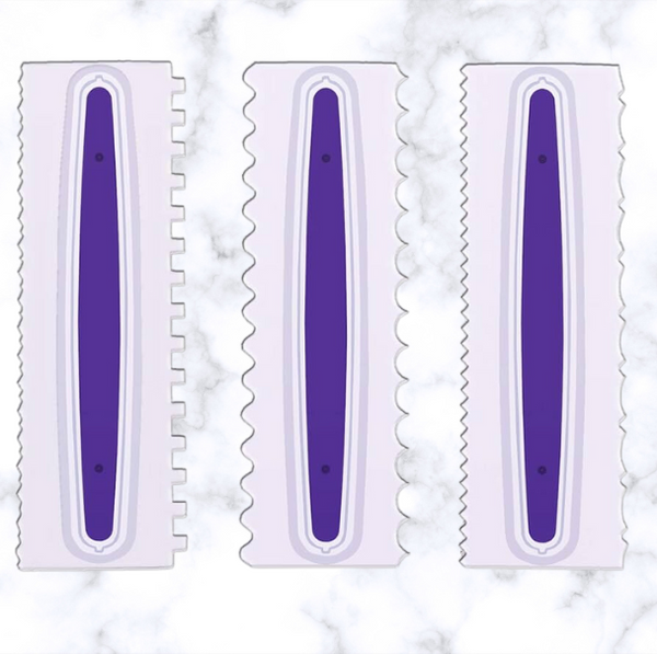 Icing Smoother Comb Set - 3 Piece